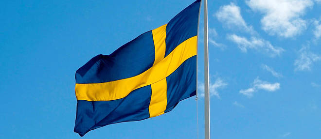 Le drapeau de la Suede.
