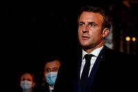Emmanuel Macron le 16 octobre 2020.
