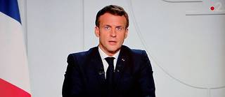 Emmanuel Macron lors de son allocution du mercredi 28 octobre.
