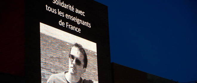 Hommage a Samuel Paty a Toulouse.
