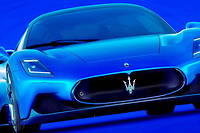 Auto - Maserati, une sportive bleu &eacute;lectrique