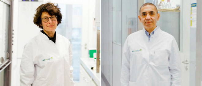 Ugur Sahin et Ozlem Tureci  ont fonde la start-up allemande BioNtech, qui a mis un point un vaccin prometteur pour lutter contre la pandemie de Covid-19.
