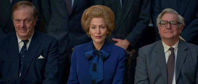 Gillian Anderson, alias Margaret Thatcher, dans la saison 4 de << The Crown >>.
