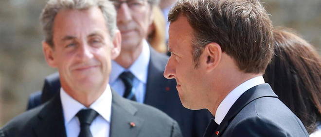 Nicolas Sarkozy et Emmanuel Macron en juin 2020.
