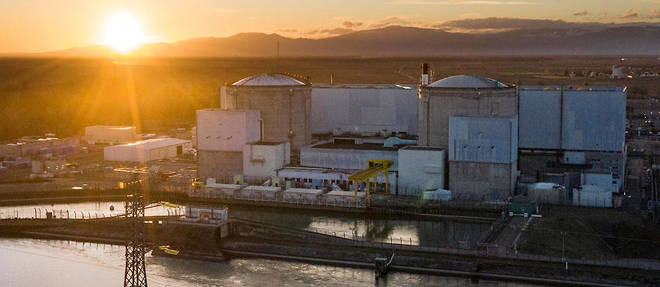 La centrale de Fessenheim. Les deux reacteurs, mis a l'arret en 2020, amputent la production d'electricite de 1 800 MW.

