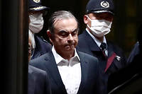  Carlos Ghosn à Tokyo le 25 avril 2019 à sa sortie de prison.
