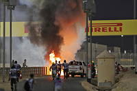 Accident au Grand Prix de Bahre&iuml;n&nbsp;: Romain Grosjean miracul&eacute;