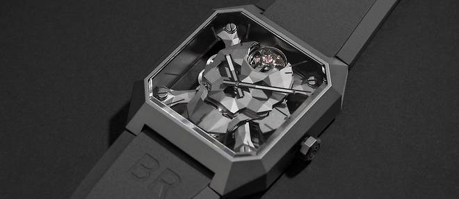 Montre Bell & Ross BR 01 Cyber Skull. Serie limitee 500 exemplaires.

