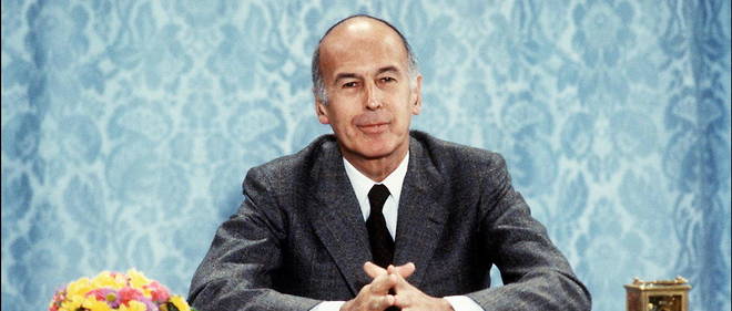  Valery Giscard d'Estaing lors d'une conference de presse, le 26 juin 1980 a l'Elysee.
