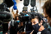 Isabelle Coutant-Peyre a l'ouverture du proces des attentats de janvier 2015, le 2 septembre.
