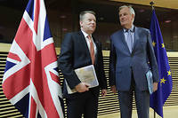 Michel Barnier (à droite), négociateur de l'Union européenne pour le Brexit, et David Frost, conseiller du Premier ministre britannique, ont jusqu'à dimanche pour trouver un accord et échapper au « no deal », mais bien peu y croient encore.
