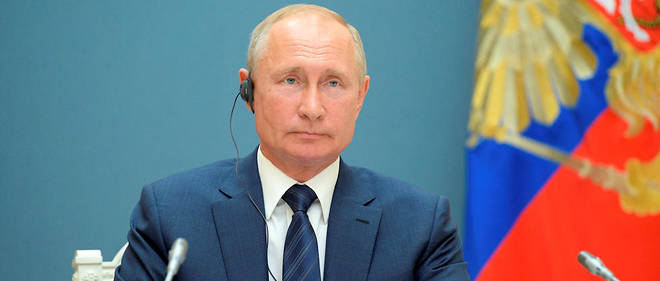 << Je suis pret a une collaboration avec vous >>, a declare Vladimir Poutine a l'adresse de Joe Biden. (Illustration)
