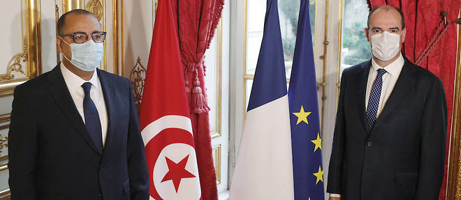Le chef du gouvernement tunisien Hichem Mechichi etait en visite officielle a Paris, ou il a rencontre son homologue francais Jean Castex. 
