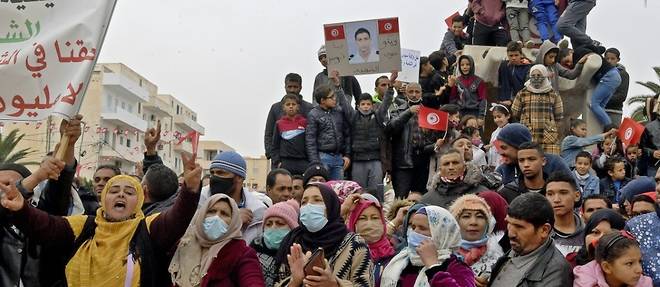 Tunisie: manifestation a l'occasion des 10 ans du debut de la revolution