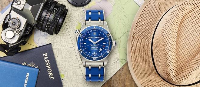 La nouvelle marque horlogere Springer & Fersen signe sa naissance par ce modele Rangiroa World Diver.
