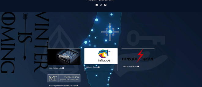 Capture d'ecran du site de PayToKey, qui se revendique comme l'attaquant des sites israeliens.
