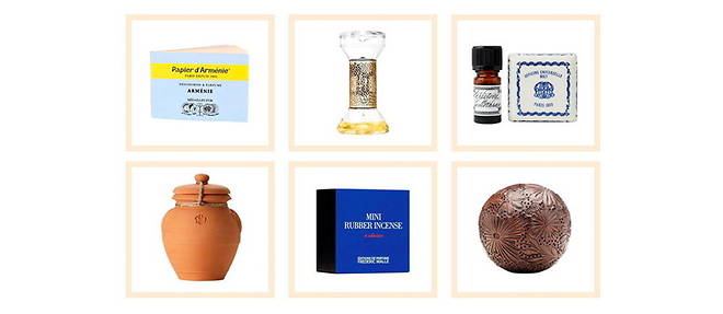 Six objets et produits pour parfumer votre interieur.