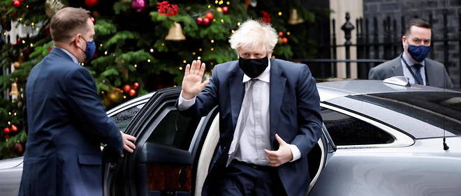 Le Premier ministre britannique Boris Johnson a Downing Street le 16 decembre 2020.
