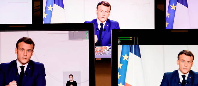 Emmanuel Macron a multiplie les interventions a la television. (illustration)
