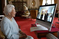 Comme l'ensemble de ses sujets, Elizabeth II s'est mise au teletravail.
