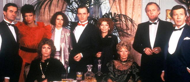 Les acteurs principaux de la serie Chateauvallon, le Dallas a la francaise, diffusee sur Antenne 2 (ancetre de France 2) en 1985.
