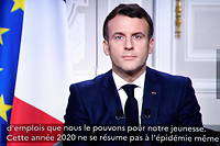 V&oelig;ux pour 2021&nbsp;: ce qu'il faut retenir de l'allocution d'Emmanuel Macron