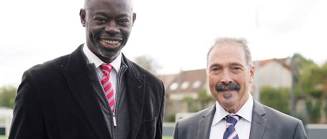 Sylvere-Henry Cisse et Thierry Mercier veulent une cooperation plus etroite entre la Ligue de Paris Ile-de-France de football et l'Afrique. 

