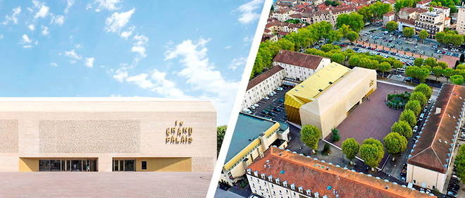 Le Grand Palais, nouveau complexe de cinema avec un espace musee, place Bessieres, a Cahors.