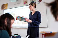 Sophie Gauyet enseigne le latin a des quatriemes du college Maison Blanche de Clamart.
