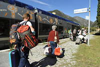 Le train de montagne ne pourra pas atteindre la Haute-Roya, près de la frontière italienne, avant le printemps.
