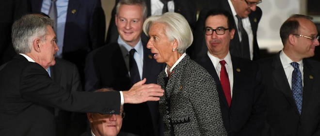 Les directeurs de la Fed et de la BCE,  Jerome Powell  et Christine Lagarde (Buenos Aires, 2018).
