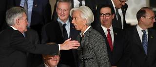 Christine Lagarde, présidente de la BCE, et son homologue de la Fed, Jerome Powell.
