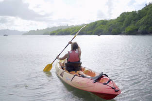Au fil de l'eau, le kayak est certainement l'une des meilleures activités pour découvrir les somptueux paysages de Martinique. 
