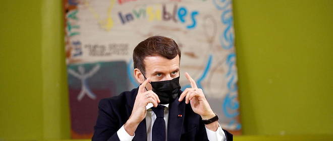 Emmanuel Macron le 21 janvier 2021.
