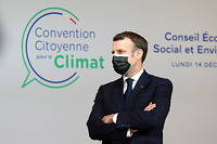 Emmanuel Macron en décembre 2020.
