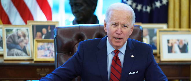 Le president americain Joe Biden a pris ses marques dans le Bureau ovale de la Maison-Blanche.
