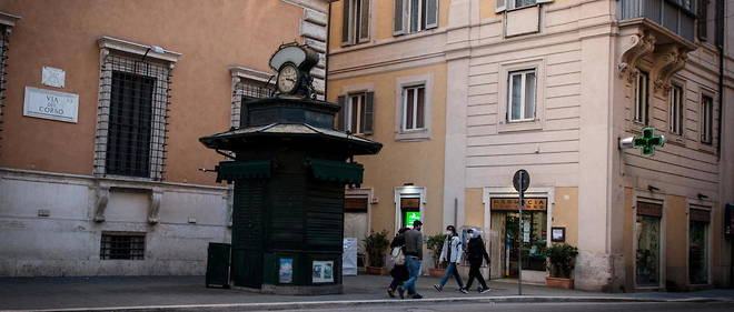 Un quartier de Rome le 26 janvier.

