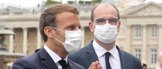 Emmanuel Macron et Jean Castex, le 14 juillet.  
