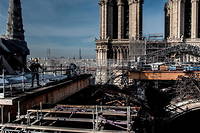 Notre-Dame de Paris&nbsp;: l'ancien &eacute;chafaudage a &eacute;t&eacute; enti&egrave;rement d&eacute;mont&eacute;