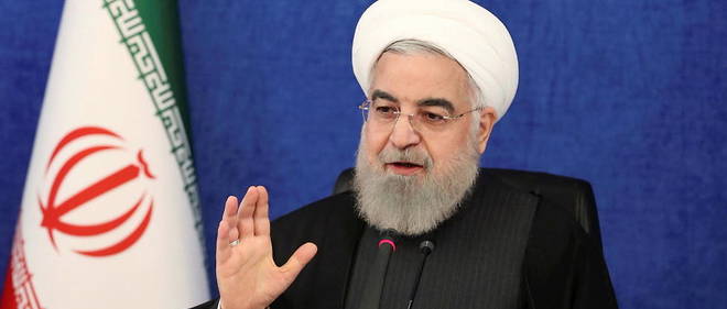 Le president iranien Hassan Rohani, le  7 janvier 2021, a Teheran.
