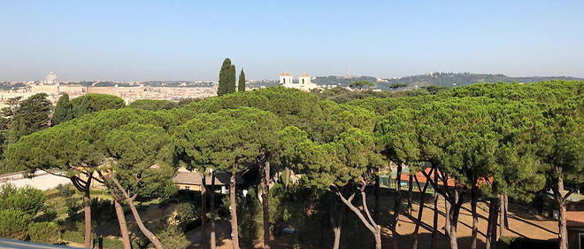 Vue depuis la terrasse du Sofitel Villa Borghese.
