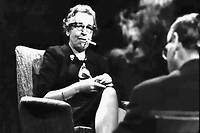 En octobre 1964, Hannah Arendt interviewée par le journaliste Günther Gaus à la télévision allemande.
