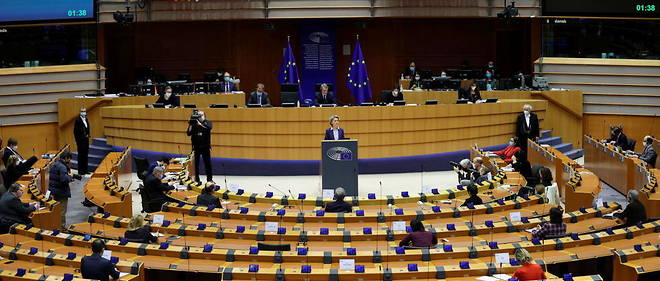 La cheffe de la Commission s'est exprimee mercredi au Parlement europeen reuni a Bruxelles.  
