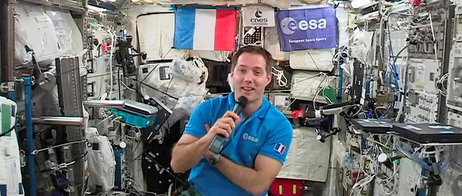 Thomas Pesquet a bord de l'ISS en mai 2017. 
