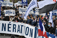 Manifestation pour G&eacute;n&eacute;ration identitaire&nbsp;: 1&nbsp;500 personnes rassembl&eacute;es &agrave; Paris