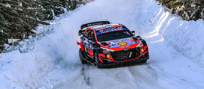 Au volant de sa Hyndai, Ott Tänak a remporté la première édition de l'Arctique Rallye de l'histoire du WRC.

