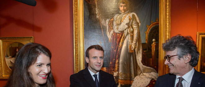 Emmanuel Macron au musee Fesch, en 2018.
