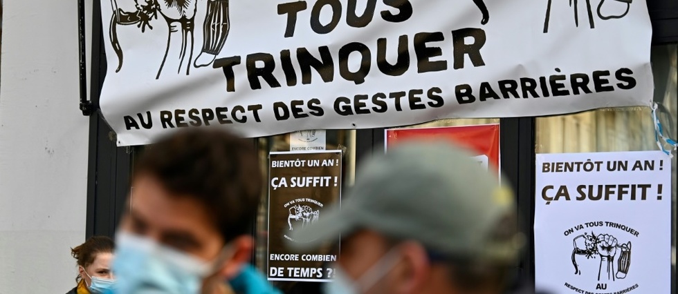 A Rennes, cafes gratuits pour "feter tristement" un an de fermeture des bars et restaurants