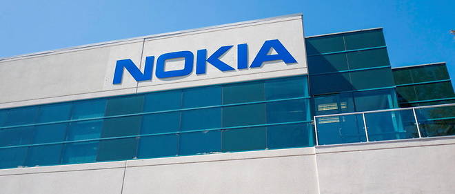 La facade d'un batiment Nokia, en Californie (Etats-Unis).
