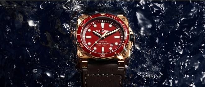 Montre Bell & Ross BR 03-92 Diver Red Bronze. Serie limitee 999 exemplaires.
